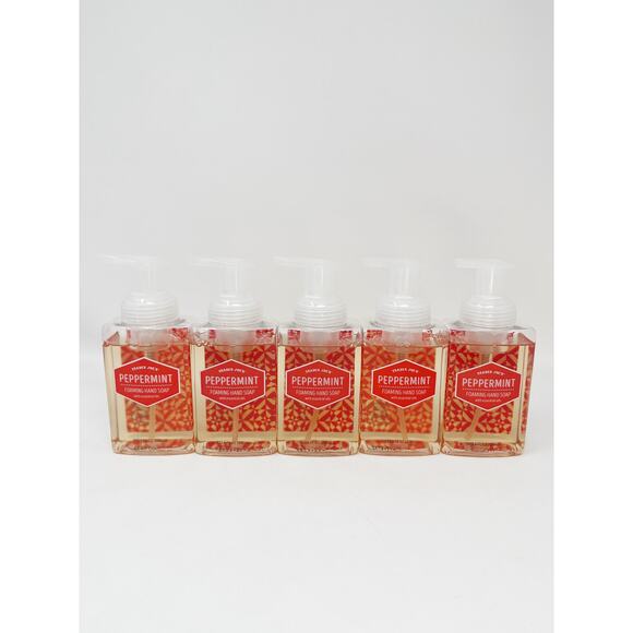 5x TRADER JOE'S Peppermint Foaming Hand Soap Essential Oils 8oz New - Picture 1 of 7